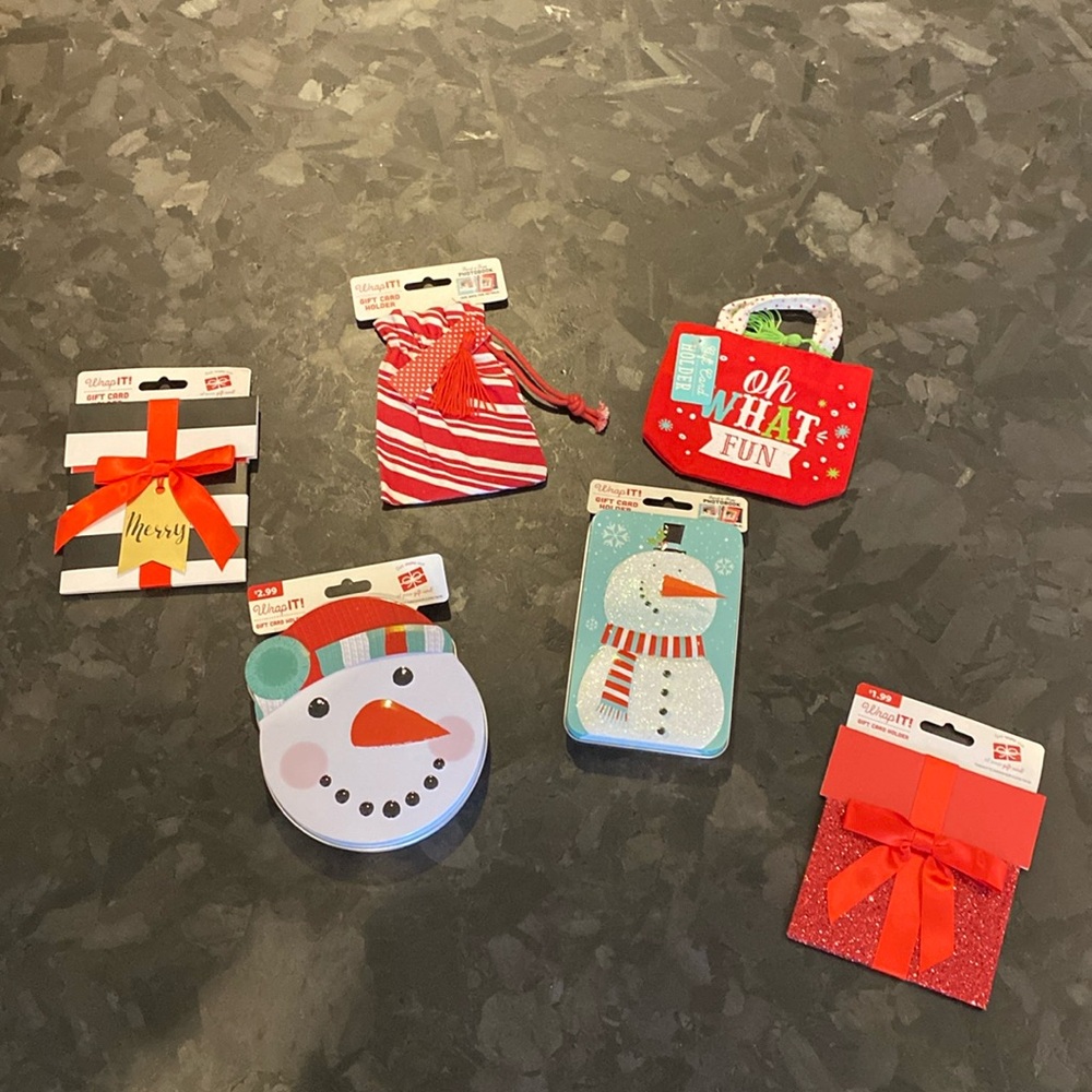 6 Gift Card Holders